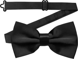 Adjustable Bowtie Solid Pre-tied Satin Bowties for Formal Wedding Party Costume for Men Women