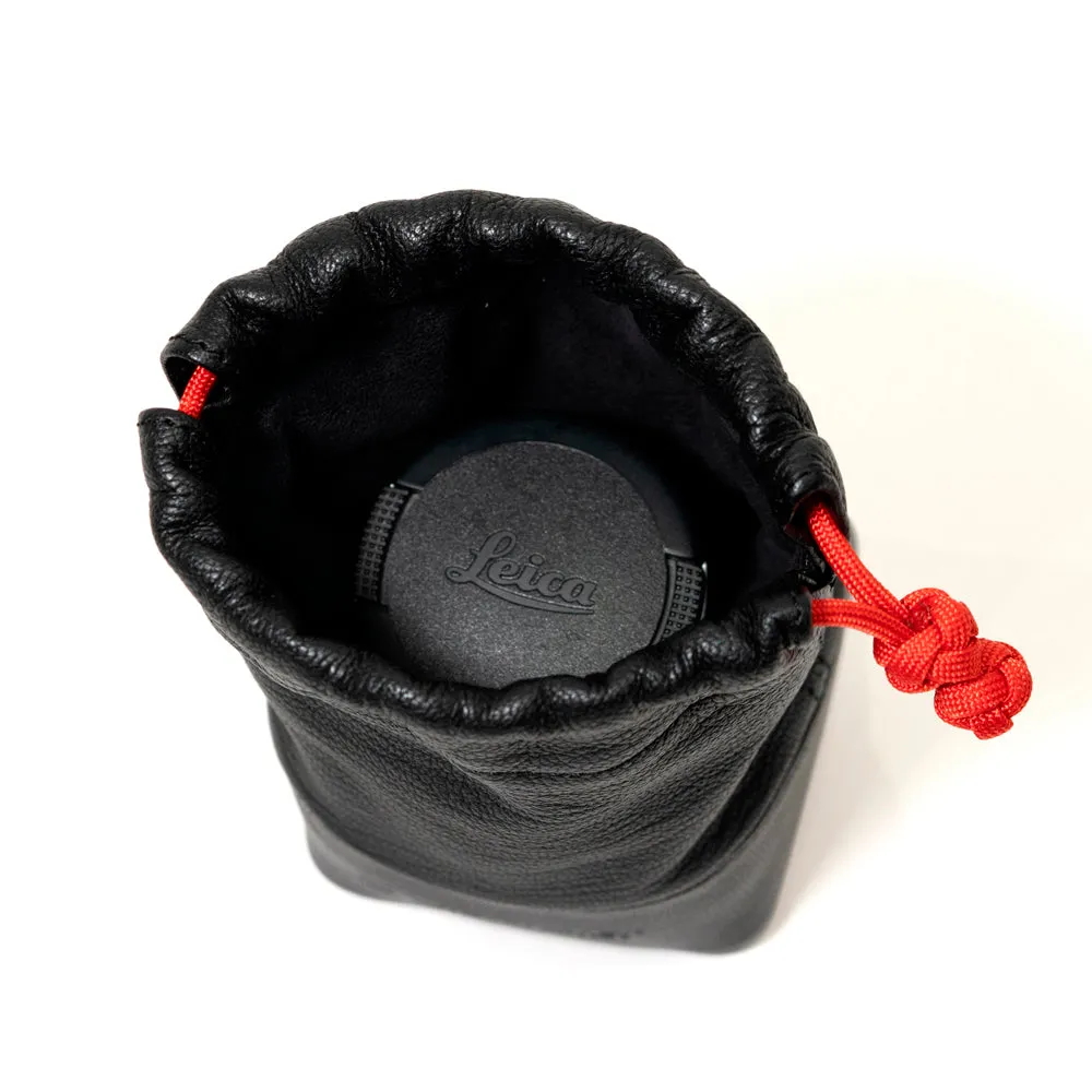 Artisan & Artist* ACAMLPL 120 Full Leather Lens Pouch, Small, Black