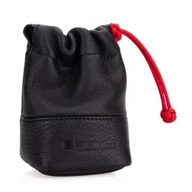 Artisan & Artist* ACAMLPL 120 Full Leather Lens Pouch, Small, Black