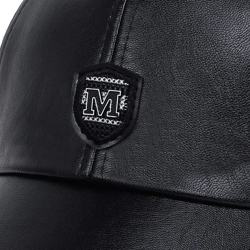Autumn Winter warm leather baseball Cap Hip Hop Snapback Hat Fashion Men Women Sports Casual Caps Dad Hats Adjustable gorras