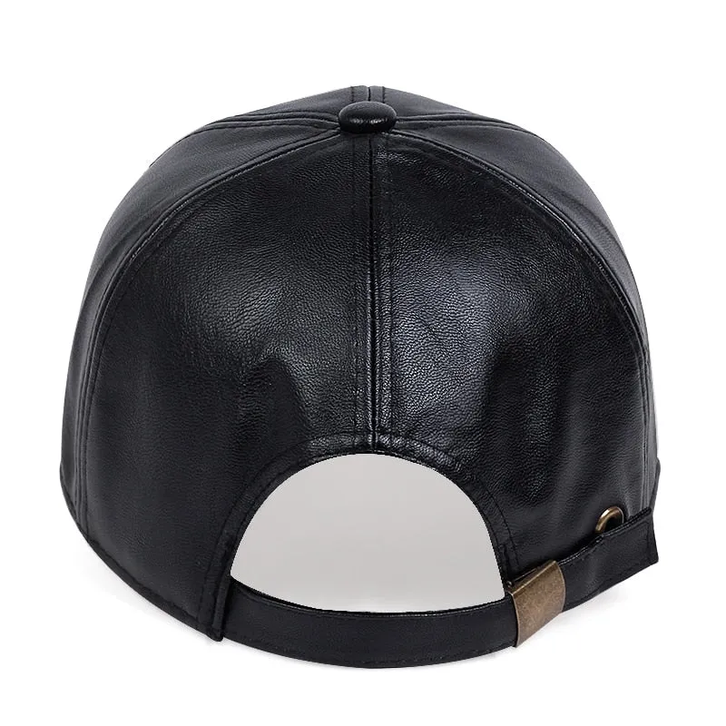 Autumn Winter warm leather baseball Cap Hip Hop Snapback Hat Fashion Men Women Sports Casual Caps Dad Hats Adjustable gorras