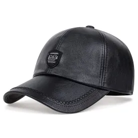 Autumn Winter warm leather baseball Cap Hip Hop Snapback Hat Fashion Men Women Sports Casual Caps Dad Hats Adjustable gorras
