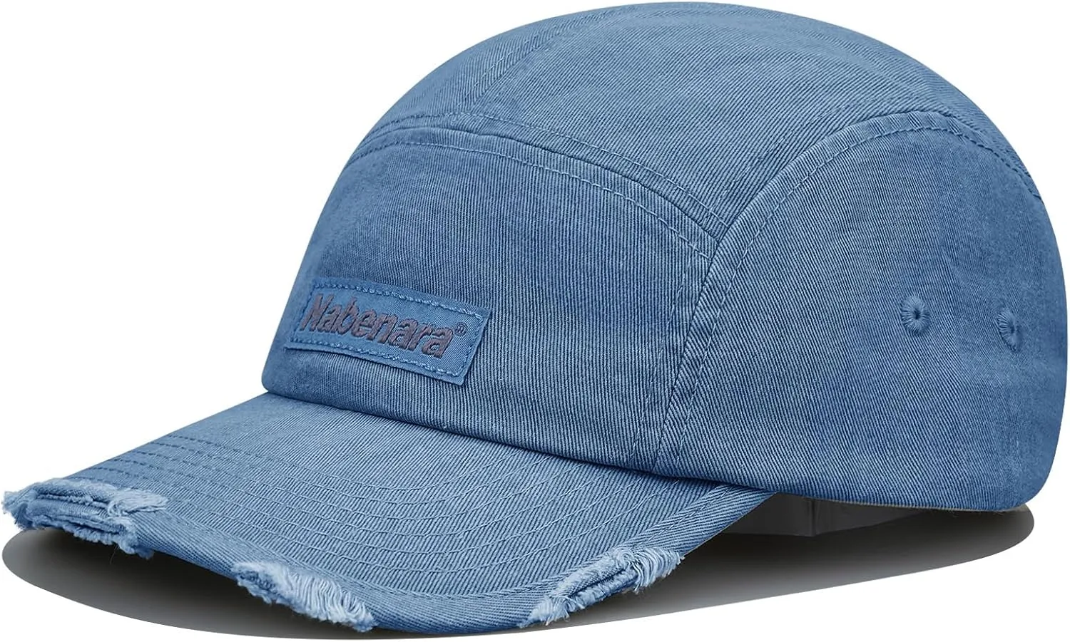 Clakllie 5 Panel Flat Brim Baseball Cap - Washed Cotton, Vintage Dad Hat for Men & Women Street Style Trucker Cap Hip Hop Hat