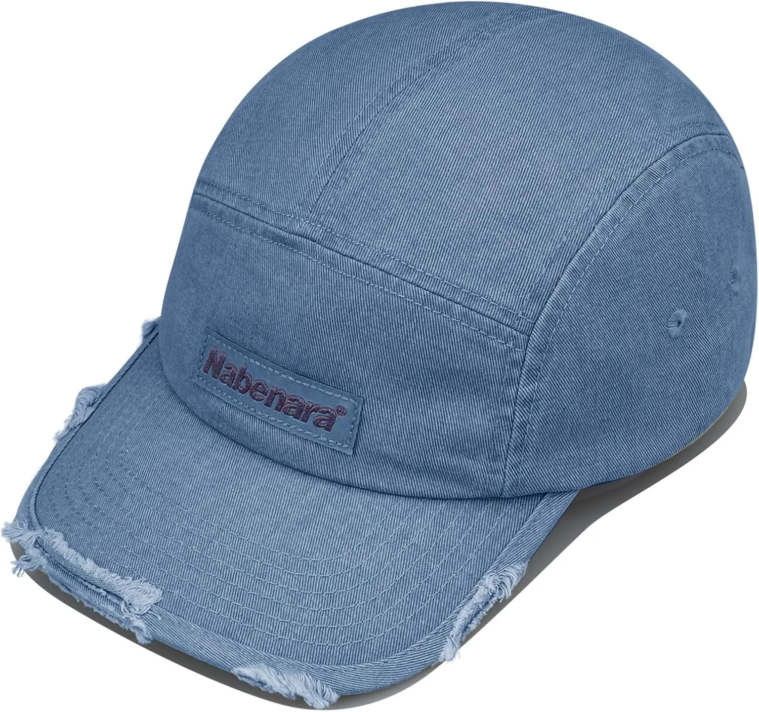 Clakllie 5 Panel Flat Brim Baseball Cap - Washed Cotton, Vintage Dad Hat for Men & Women Street Style Trucker Cap Hip Hop Hat