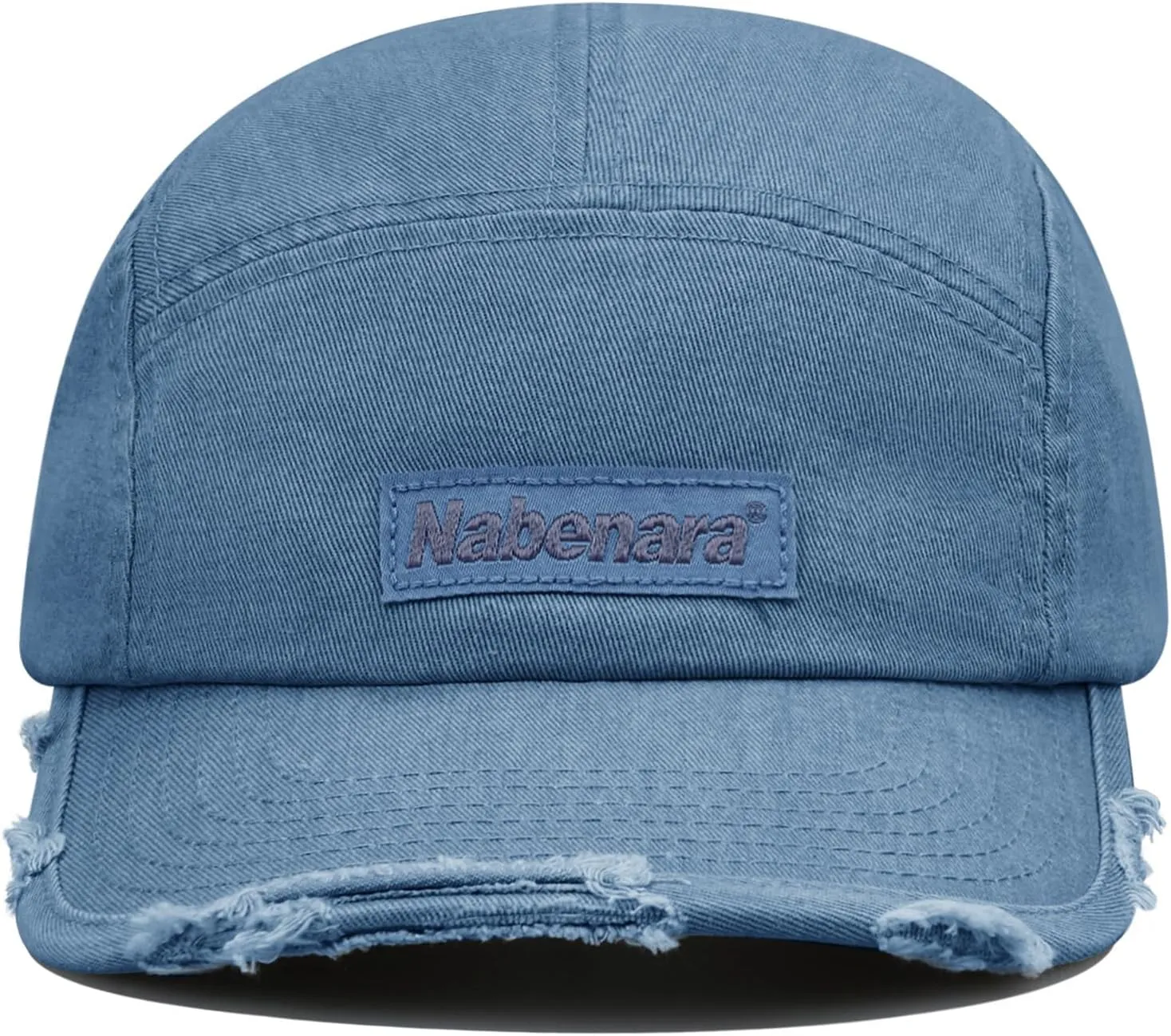 Clakllie 5 Panel Flat Brim Baseball Cap - Washed Cotton, Vintage Dad Hat for Men & Women Street Style Trucker Cap Hip Hop Hat