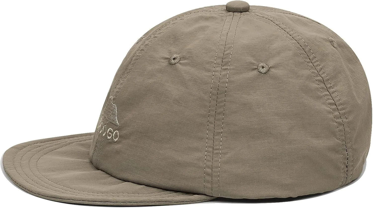 Croogo Quick Dry Short Brim Baseball Cap Soft Flat Bill Sun Hats Lightweight Trucker Caps Waterproof Umpire Short Bill Cap