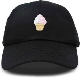 DALIX Soft Serve Ice Cream Hat Cotton Baseball Cap