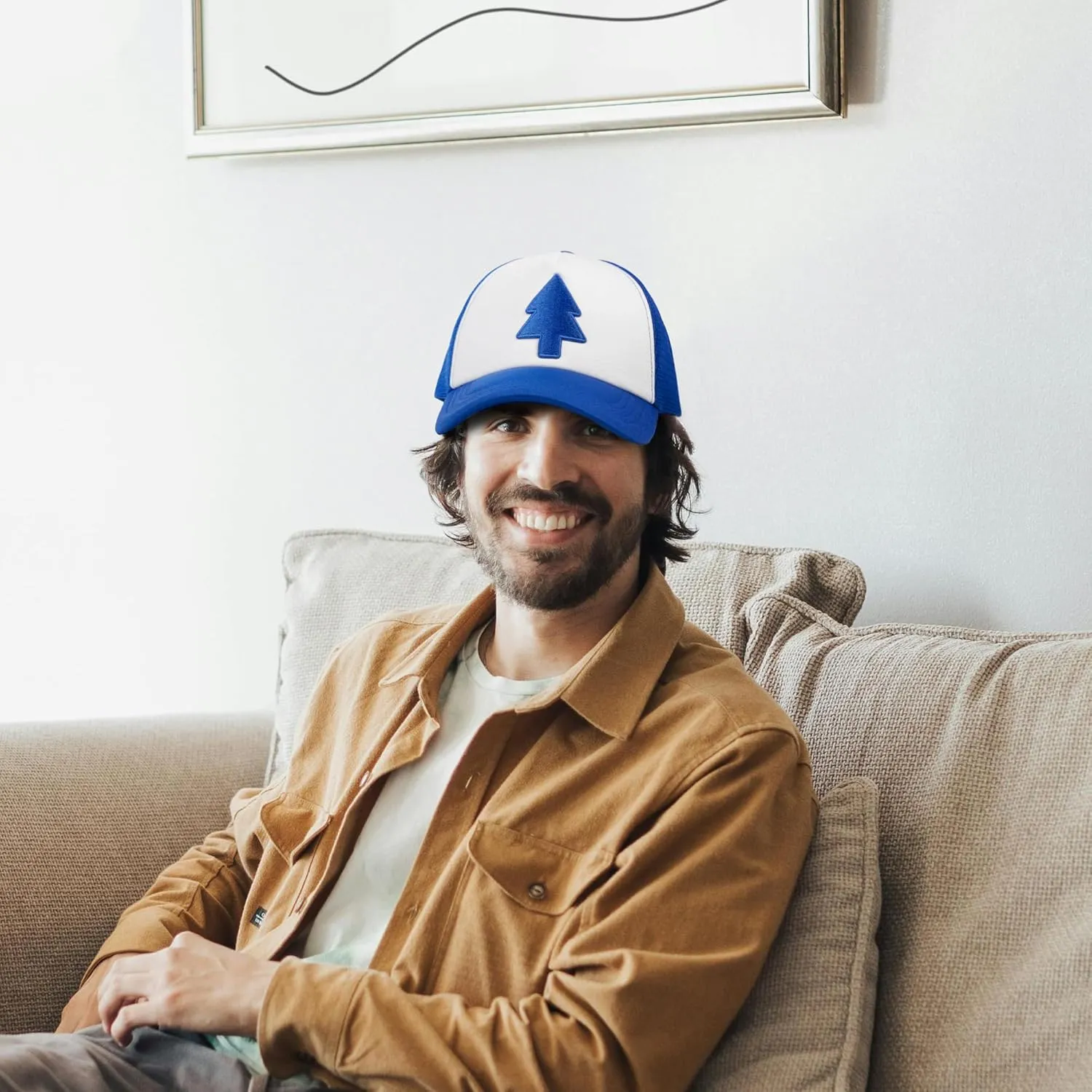 Dipper Hat Cosplay Costume for Adult, Pines Party Clothing Set