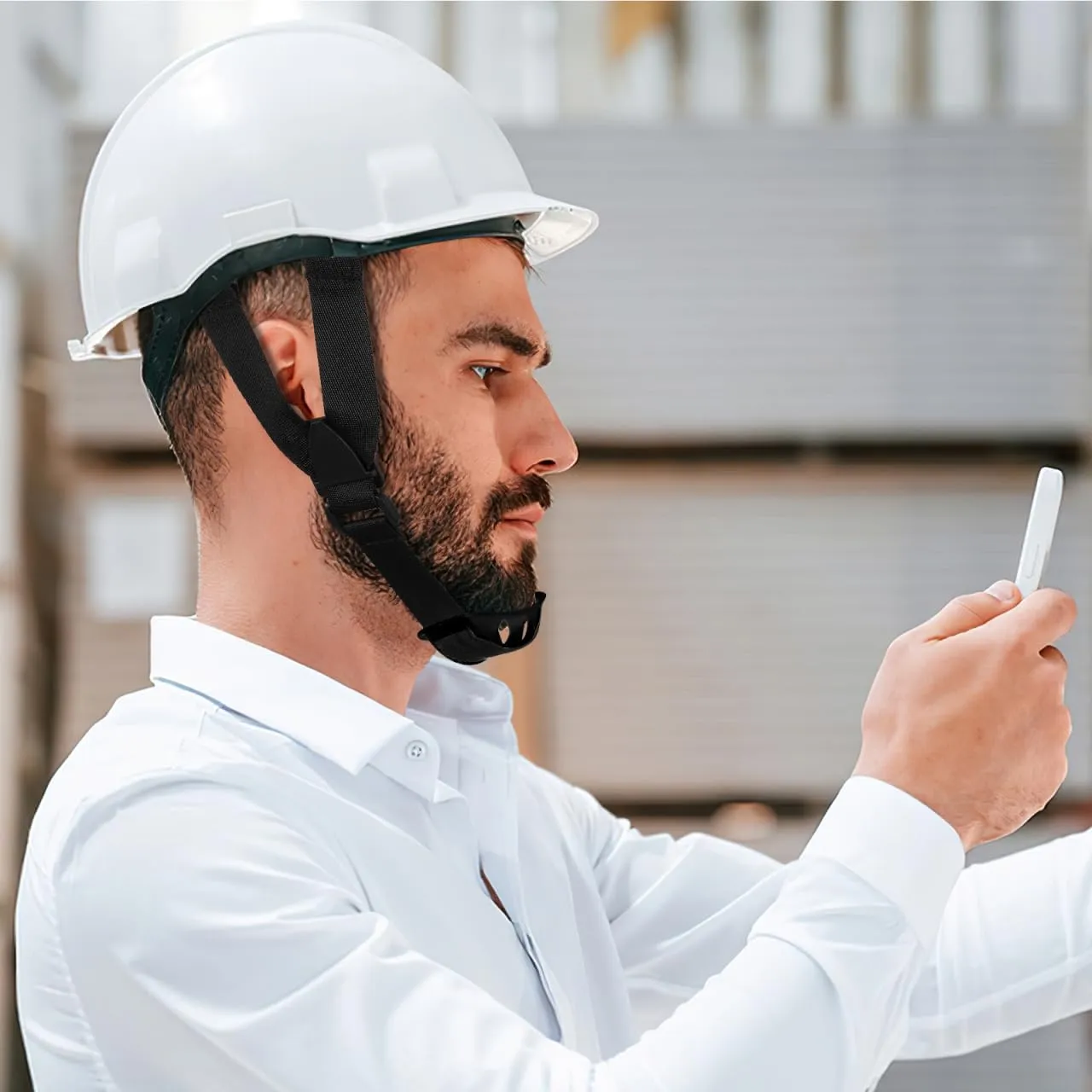 DOITOOL Universal Hard Hat Strap Safety Helmet Chin Strap 6 Pcs Helmet Strap Lanyard for Men Chin Strap for Hard Hat Universal Chin Straps for Helmet Cushion