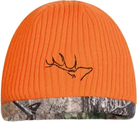 EDTREK Waterproof and Windproof Camo Beanie - Timber and Blaze Orange Camo Performance Hunting Hat