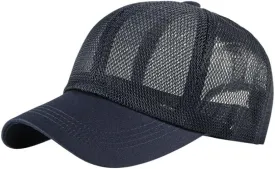 FASHIXD Mesh Baseball Cap for Men Women Summer Breathable Trucker Hats Adjustable Outdoor Sports Running Hats