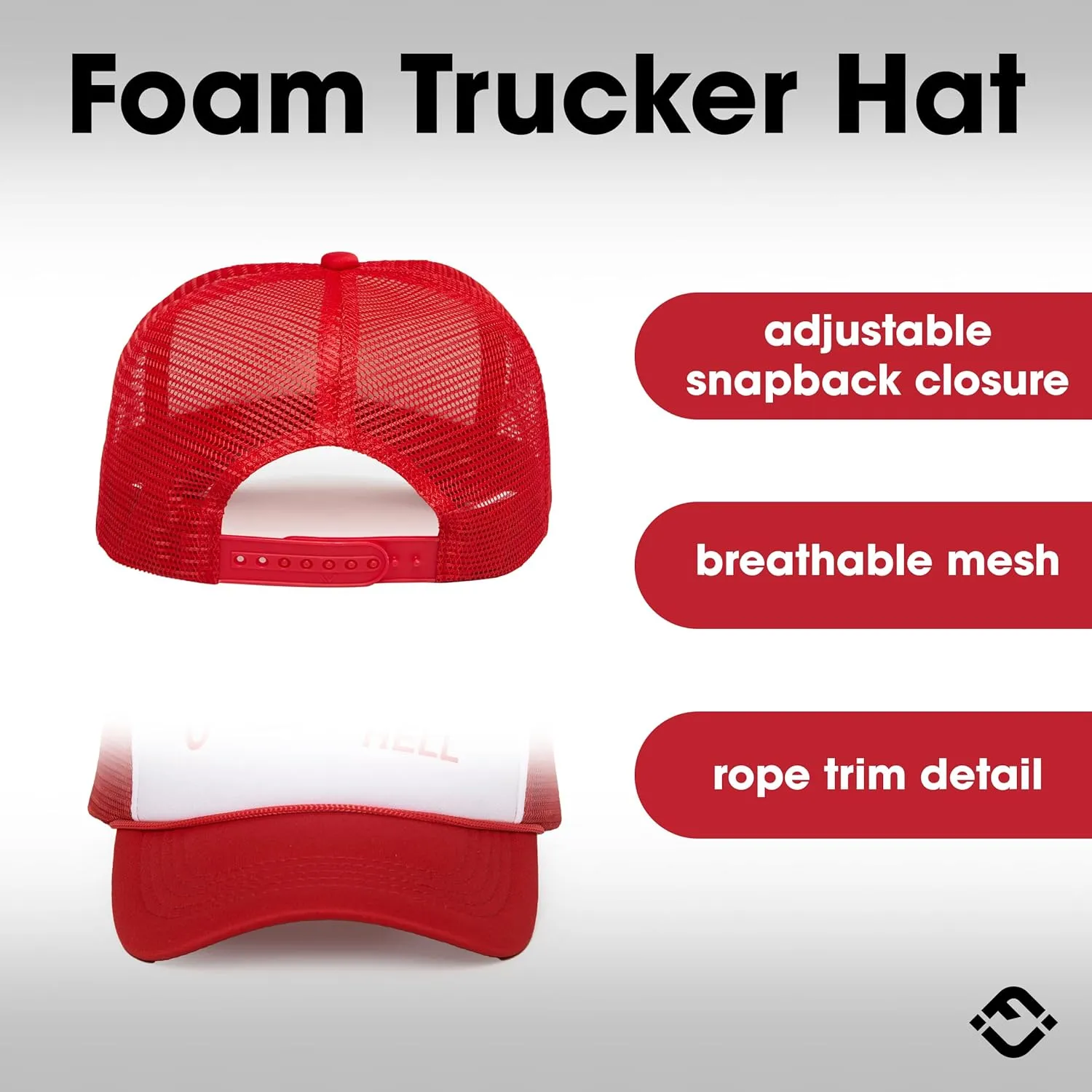 Funky Junque Premium Mesh Snapback Trucker Hat - Stylish Comfort for All - Patriotic, Humor & More