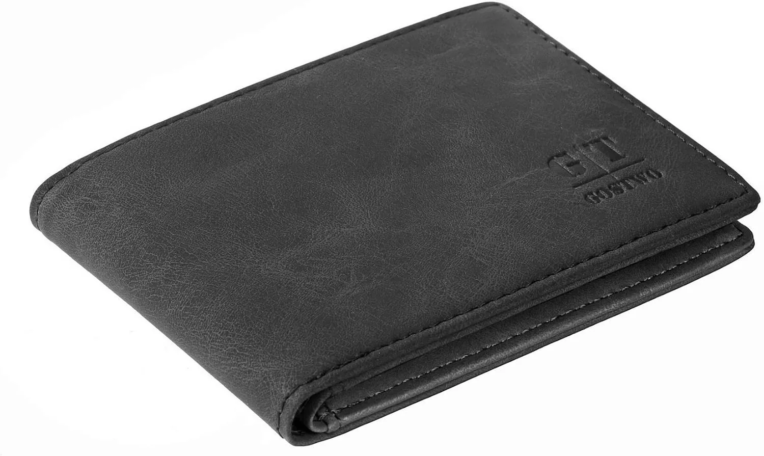 Gostwo Slim Wallet for Men Minimalist Leather ID Window Front Pocket Bifold Wallet