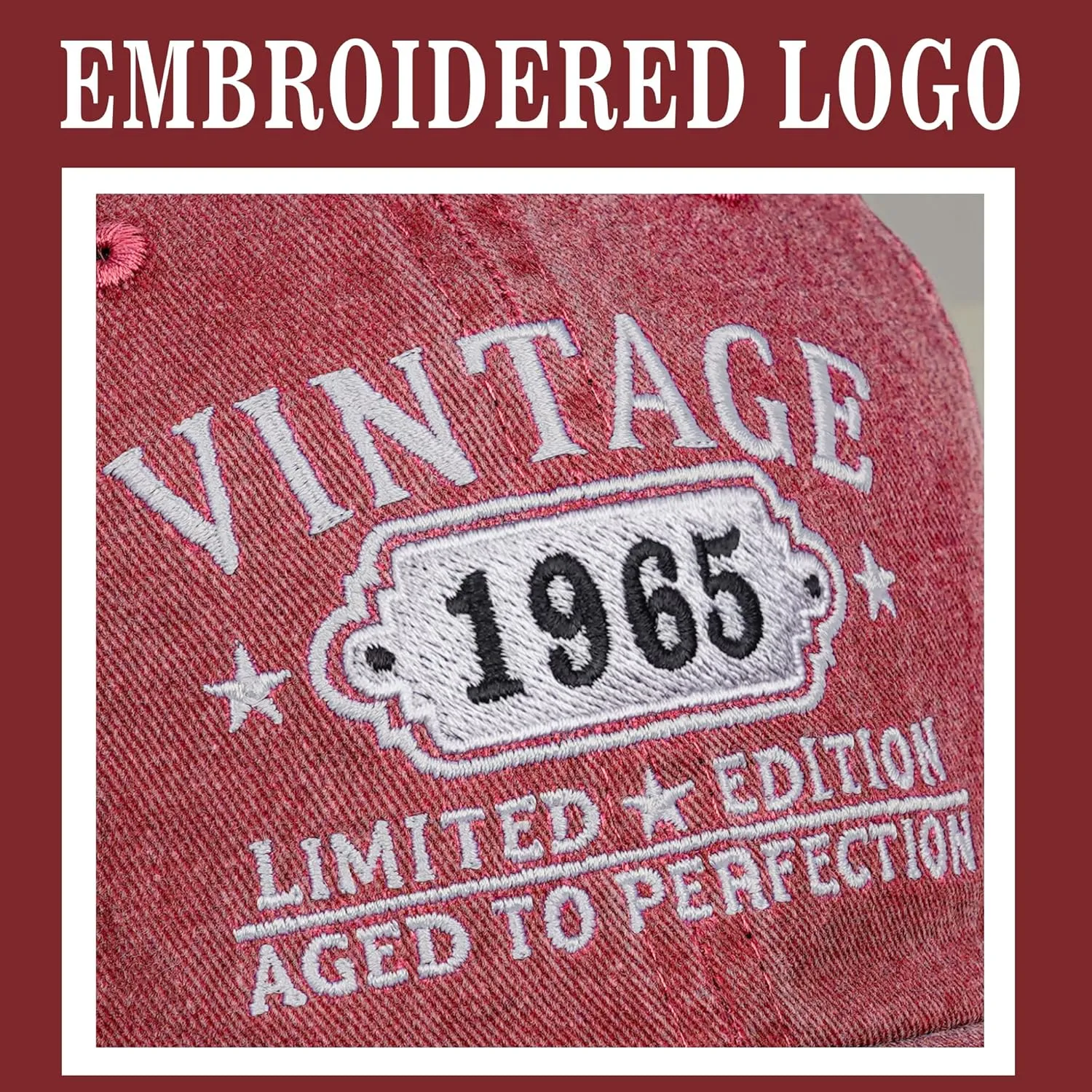 Happy 60th Birthday Gifts for Women Man Vintage 1965 Baseball Cap Funny Gifts Ideas