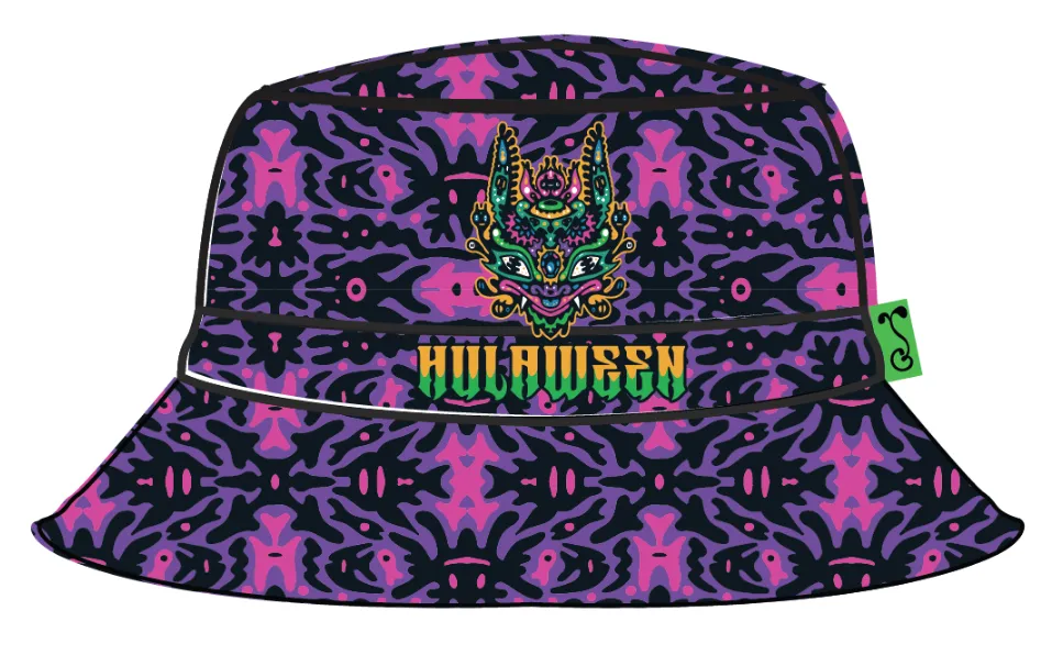 Hulaween 2024 Swamphead Purple Bucket Hat