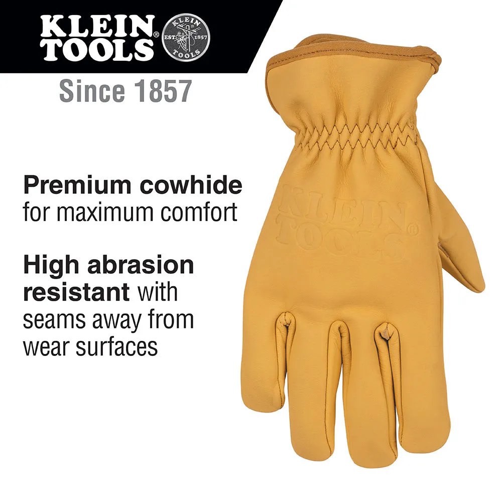 Klein 60603 Cowhide Leather Gloves, Medium