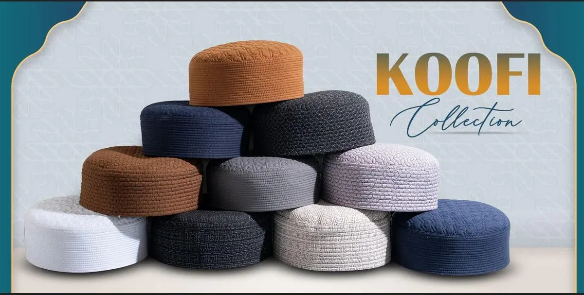 Kufi Hat for Men Soft Fabric - Warm Muslim Koofi - Beanie Ramadan Topi Prayer and Chemo Cap