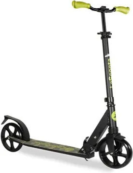 LaScoota Kick Scooter for Kids Ages 6 , Teens & Adults, Large 8" Sturdy Urethane Wheels. Adjustable Handlebar, Lightweight, Foldable, 220lbs Max Load
