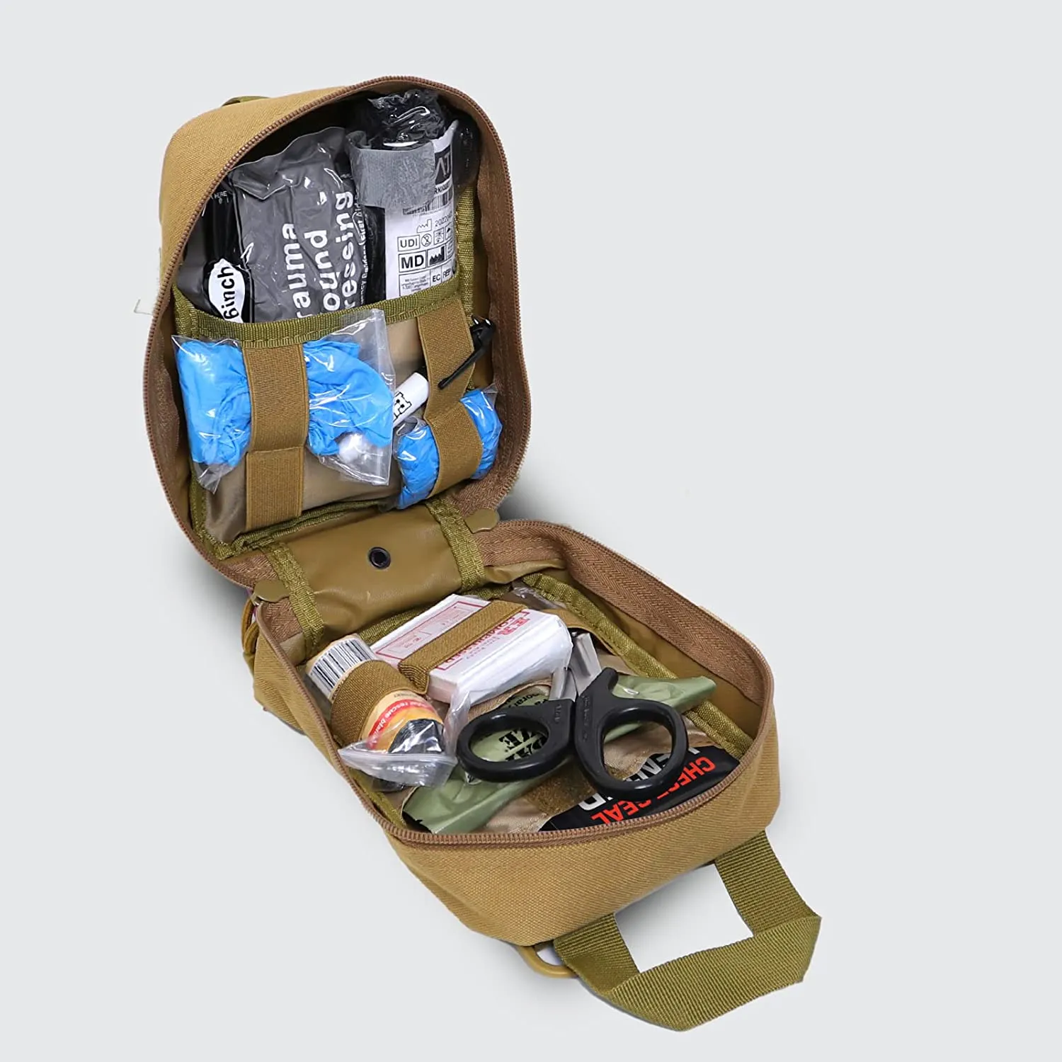 MediTac On Code Trauma IFAK Kit - Feat. CAT Tourniquet & Chest Seals