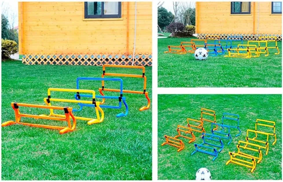 NOLITOY Removable Training Hurdles, Agility Hurdles Training Fitness Soccer Football Practice Equipment Exercise Barrier Field
