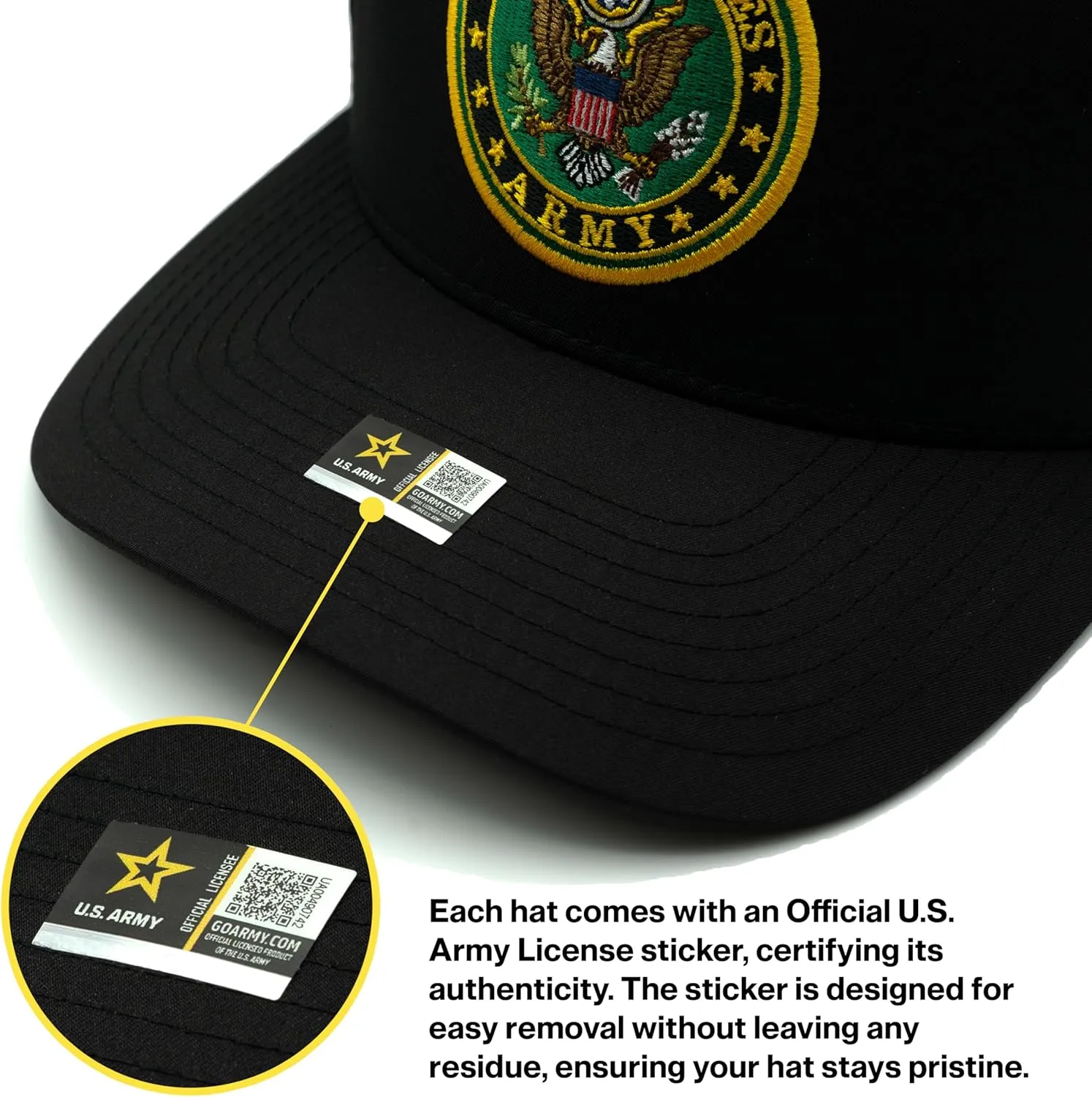 Operation Iraqi Freedom Veteran Hat for Men Official Licensed US Army OIF Combat Veterans Adjustable Cap