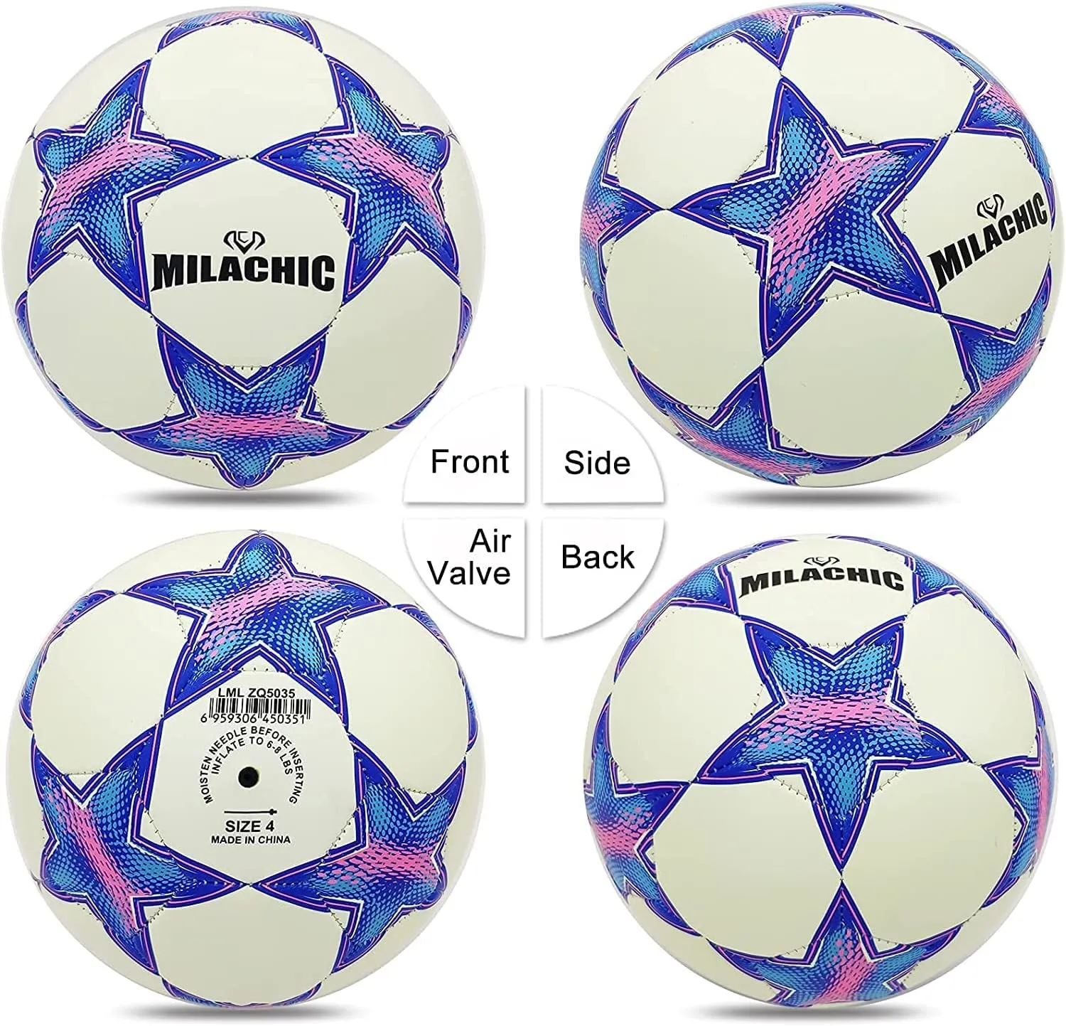 Personalized Soccer Ball Glow in The Dark, Customized Glowing Soccer Ball Gift for Teens, Youth, Men, Women Indoor Outdor Soccer Training (with Pump)