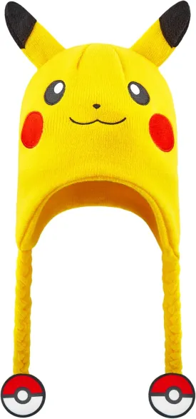 Pokemon Kids Beanie Hat, Cozy Knitted Winter Hats One Size - Gifts for Kids