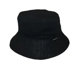 Satin Lined Bucket Hat-Black