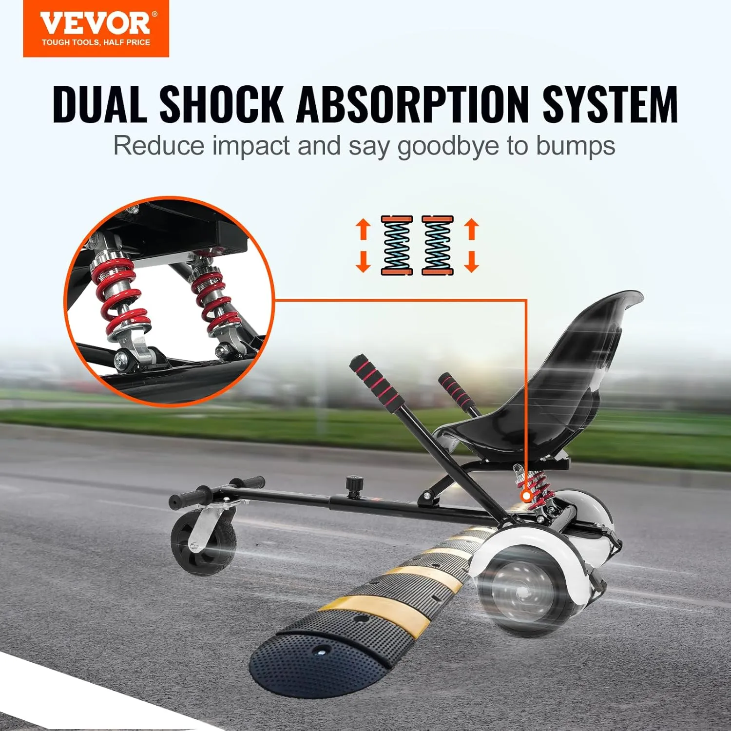 VEVOR Hoverboard Seat AttachmentHoverboard Go Kart for Kids and Adults