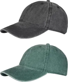 Vintage Washed Cotton Plain Baseball Caps Adjustable Unstructured Soft Blank Casual Dad Ball Hats for Men Women