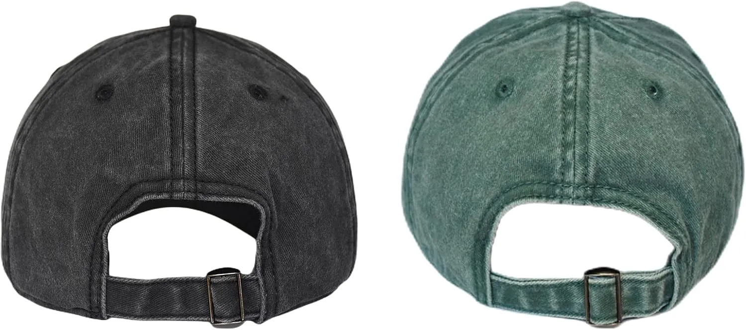 Vintage Washed Cotton Plain Baseball Caps Adjustable Unstructured Soft Blank Casual Dad Ball Hats for Men Women