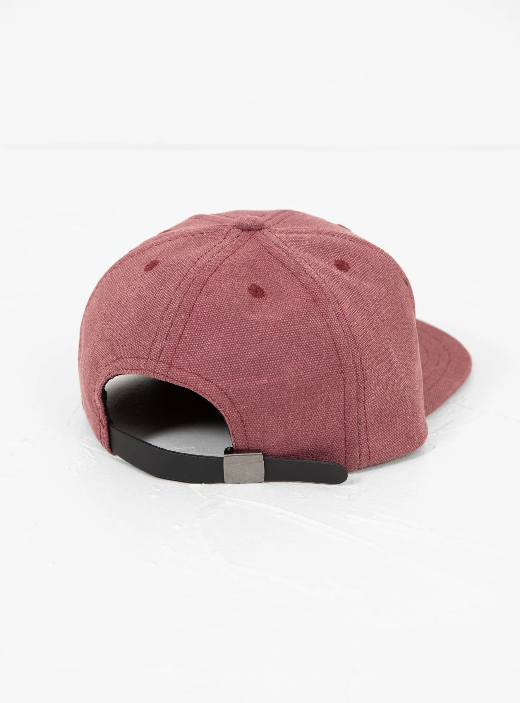 Washed Twill Logohead Cap Raspberry