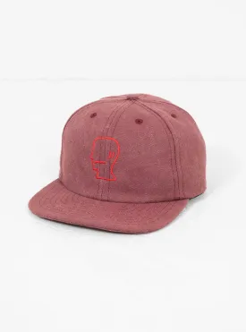 Washed Twill Logohead Cap Raspberry