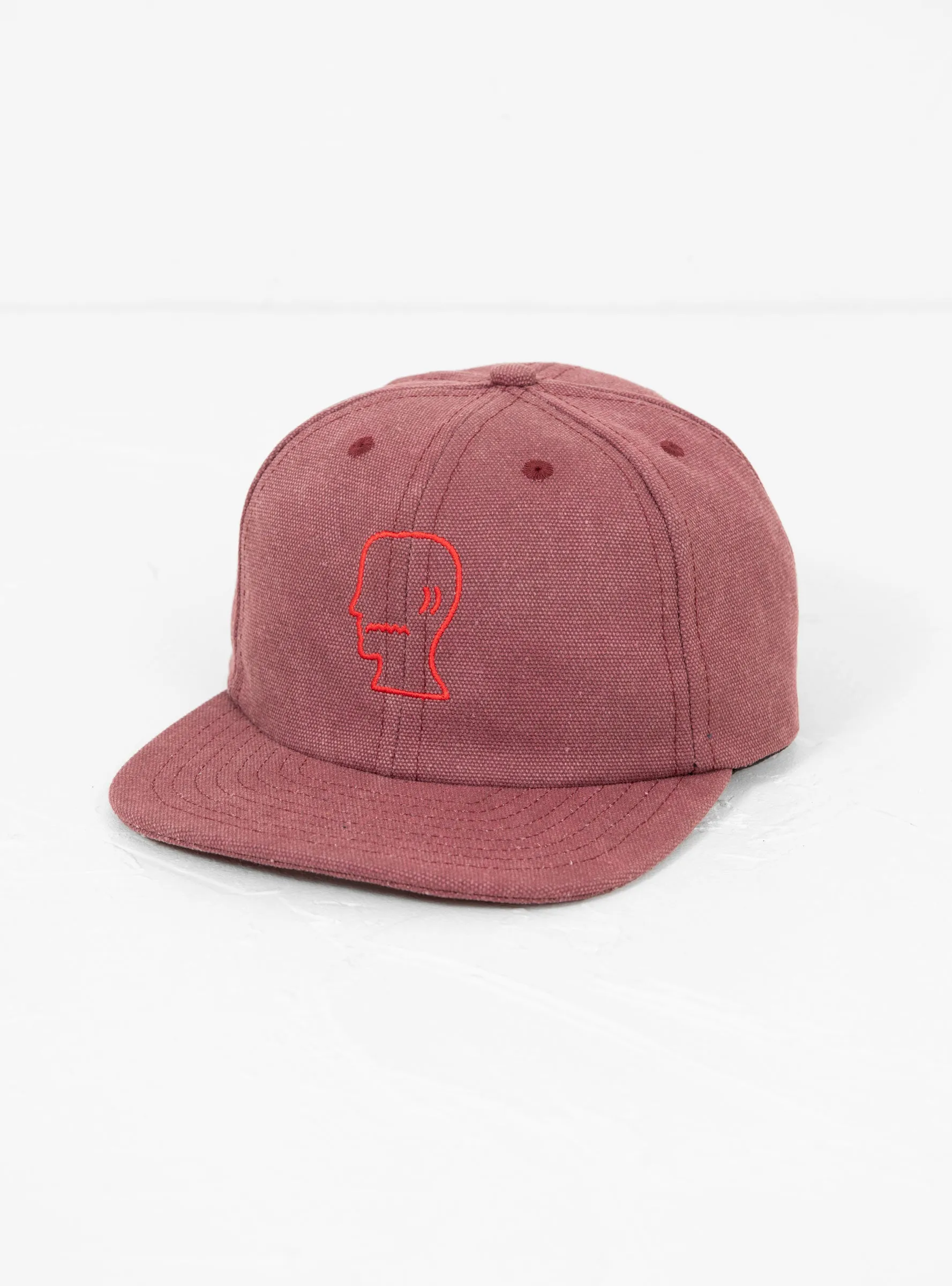 Washed Twill Logohead Cap Raspberry