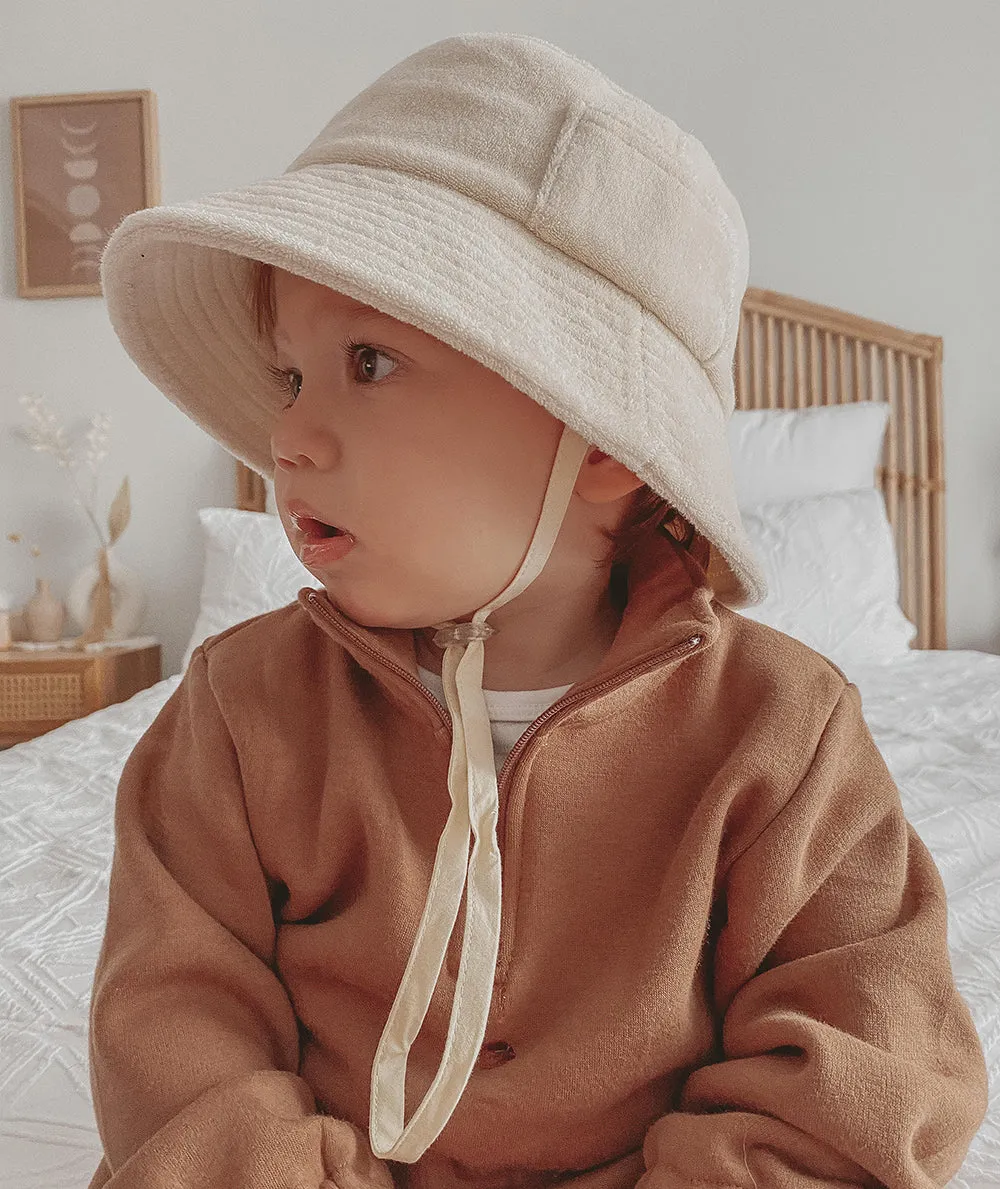 Wave Bucket - Beige Terry - Kids Mini