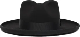 Wool Hat,Old-Fashioned Top Hat Western Wide-Brimmed Hat for Women Man Casual Wear Western Fedoras Man Women Unisex Wear