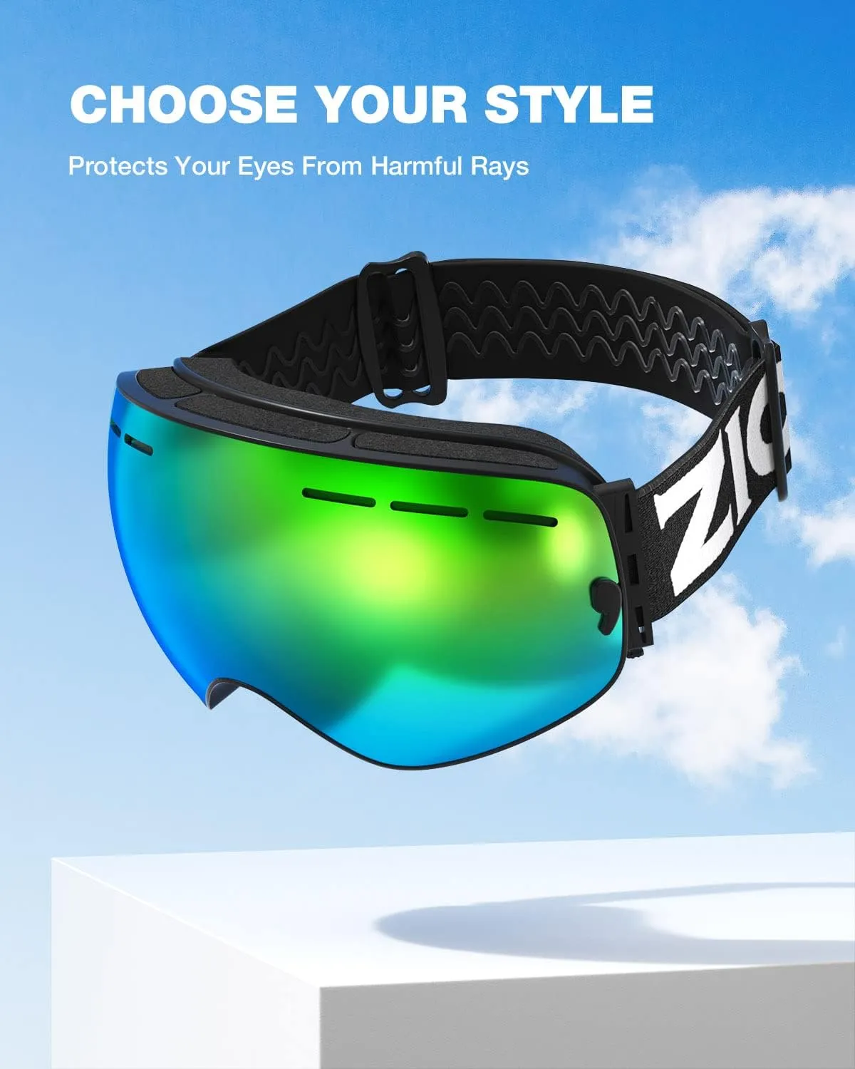 ZIONOR X Ski Snowboard Snow Goggles Replacement Lenses
