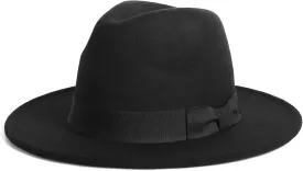 Zylioo 2XL/XL/L Felt Fedora Hats,M/S/XS Wide Brim Dress Hat,Plus Size Warm Panama Hat,Large Brim Jazz Hat for Women Men